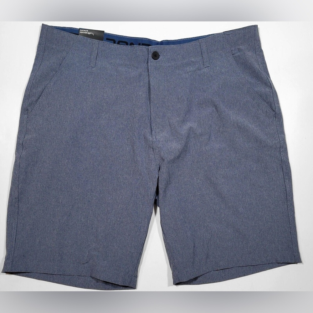 Denali Men's Hybrid‎ Chino Shorts Blue Size 40 Zip Side Pocket Poly/Spandex Blue